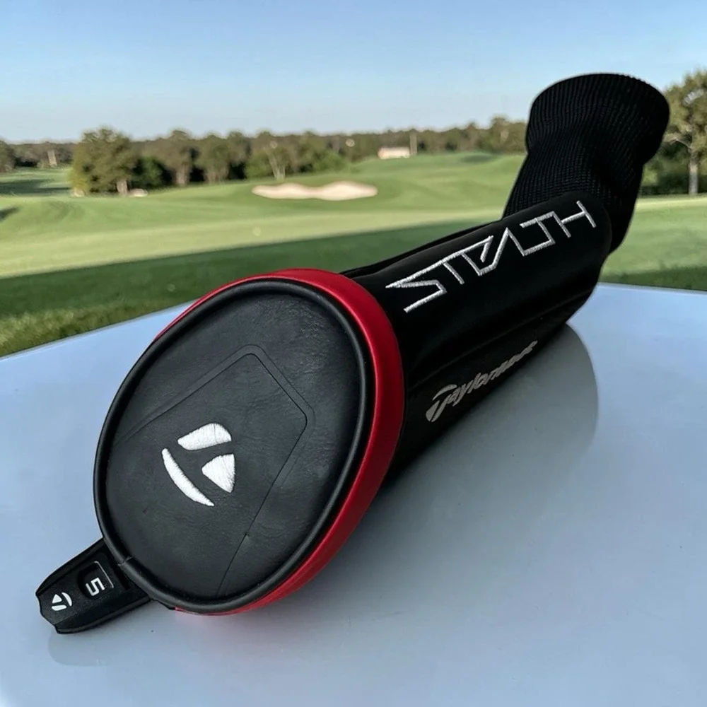 TaylorMade Stealth 5 Wood Fairway Headcover Black Red Golf Club Head Cover